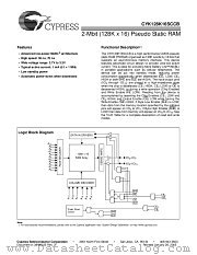 CYK128K16SCCBU-70BVI datasheet pdf Cypress
