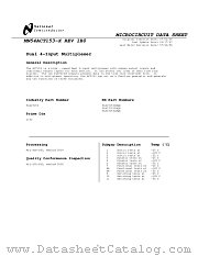 5962-87698012A(54ACT153LMQB) datasheet pdf National Semiconductor