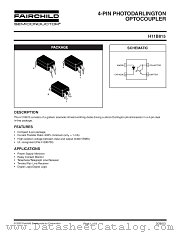 H11B8153SD datasheet pdf Fairchild Semiconductor