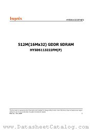 HY5DS113222FM(P)-33 datasheet pdf Hynix Semiconductor