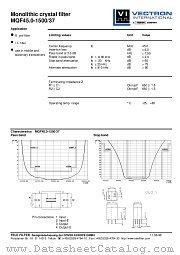 MQF45.0-1500/37 datasheet pdf Vectron