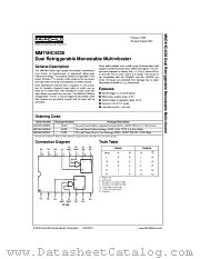 MM74HC4538M datasheet pdf Fairchild Semiconductor