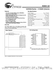W40S11-02X datasheet pdf Cypress