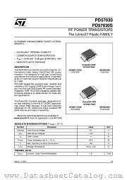PD57030 datasheet pdf ST Microelectronics