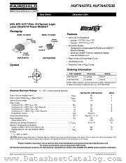 HUF76437S3ST datasheet pdf Fairchild Semiconductor