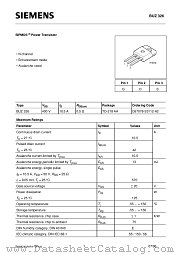 BUZ 326 datasheet pdf Infineon