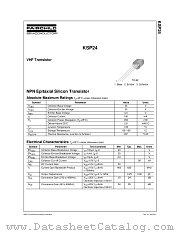 KSP24TA datasheet pdf Fairchild Semiconductor