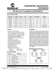 93LC76A datasheet pdf Microchip
