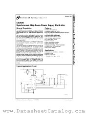 LM2630MTCX-ADJ datasheet pdf National Semiconductor