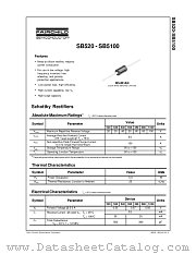 SB540_NF40 datasheet pdf Fairchild Semiconductor