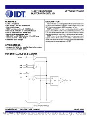 IDT74SSTVF16857PA datasheet pdf IDT