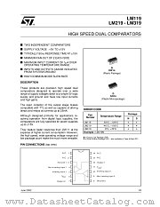 LM119D datasheet pdf ST Microelectronics