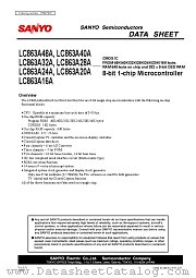 LC863A16A datasheet pdf SANYO