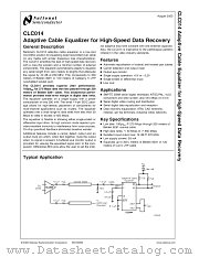CLC014AJE-TR13 datasheet pdf National Semiconductor