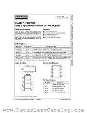 74AC257SJ datasheet pdf Fairchild Semiconductor