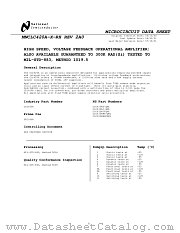 5962-9175801MPA datasheet pdf National Semiconductor