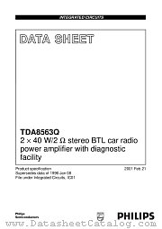TDA8563Q/N2/S10 datasheet pdf Philips