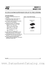 M40Z111WMH6F datasheet pdf ST Microelectronics