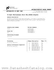 5962R8769201FA(54AC251FMQB-RH) datasheet pdf National Semiconductor