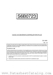 S6B0723A datasheet pdf Samsung Electronic