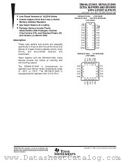 SN74ALS1244ADW datasheet pdf Texas Instruments