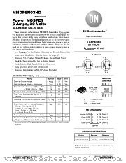 MMDF6N03HDR2 datasheet pdf ON Semiconductor