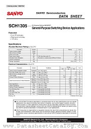 SCH1305 datasheet pdf SANYO