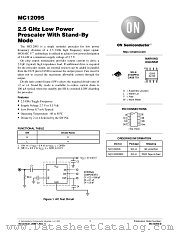 MC12095DR2 datasheet pdf ON Semiconductor