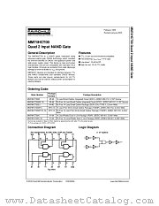 MM74HCT00SJ datasheet pdf Fairchild Semiconductor
