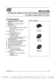 M30LW128D datasheet pdf ST Microelectronics