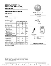 BC337-40RL1 datasheet pdf ON Semiconductor