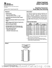 CD74AC245SM datasheet pdf Texas Instruments