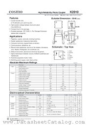 K2010 datasheet pdf Cosmo Electronics