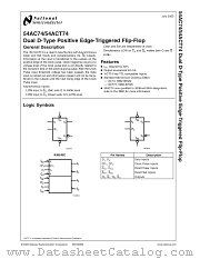 5962-88520012A(54AC74LMQB) datasheet pdf National Semiconductor