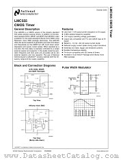 LMC555CBPX datasheet pdf National Semiconductor