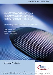HYS72T64001HR-5-A datasheet pdf Infineon