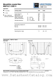 MQF10.7-1200/11 datasheet pdf Vectron