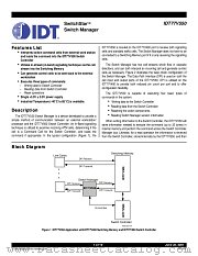 IDT77V550S25DT datasheet pdf IDT