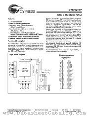 CY62127BVLL-70BAI datasheet pdf Cypress