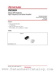 2SC5624 datasheet pdf Renesas