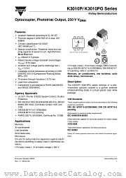 K3010PG datasheet pdf Vishay