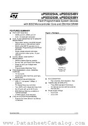 UPSD3254A-40T6 datasheet pdf ST Microelectronics