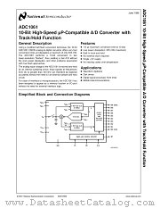 ADC1061CIWM datasheet pdf National Semiconductor
