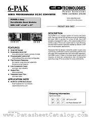 6P25CA datasheet pdf C&D Technologies