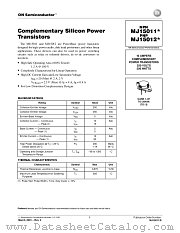 MJ15012 datasheet pdf ON Semiconductor