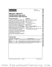 MM74C373N datasheet pdf Fairchild Semiconductor