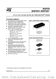 M48T59Y-70MH1E datasheet pdf ST Microelectronics