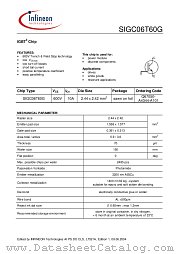 SIGC06T60G datasheet pdf Infineon
