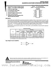 MC3403PW datasheet pdf Texas Instruments