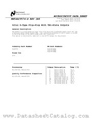 JM54ACT574SZA-R datasheet pdf National Semiconductor